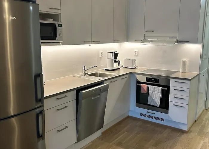 Апартаменты Aino 50m2 Apartment, Private Sauna, Lovely Balcony